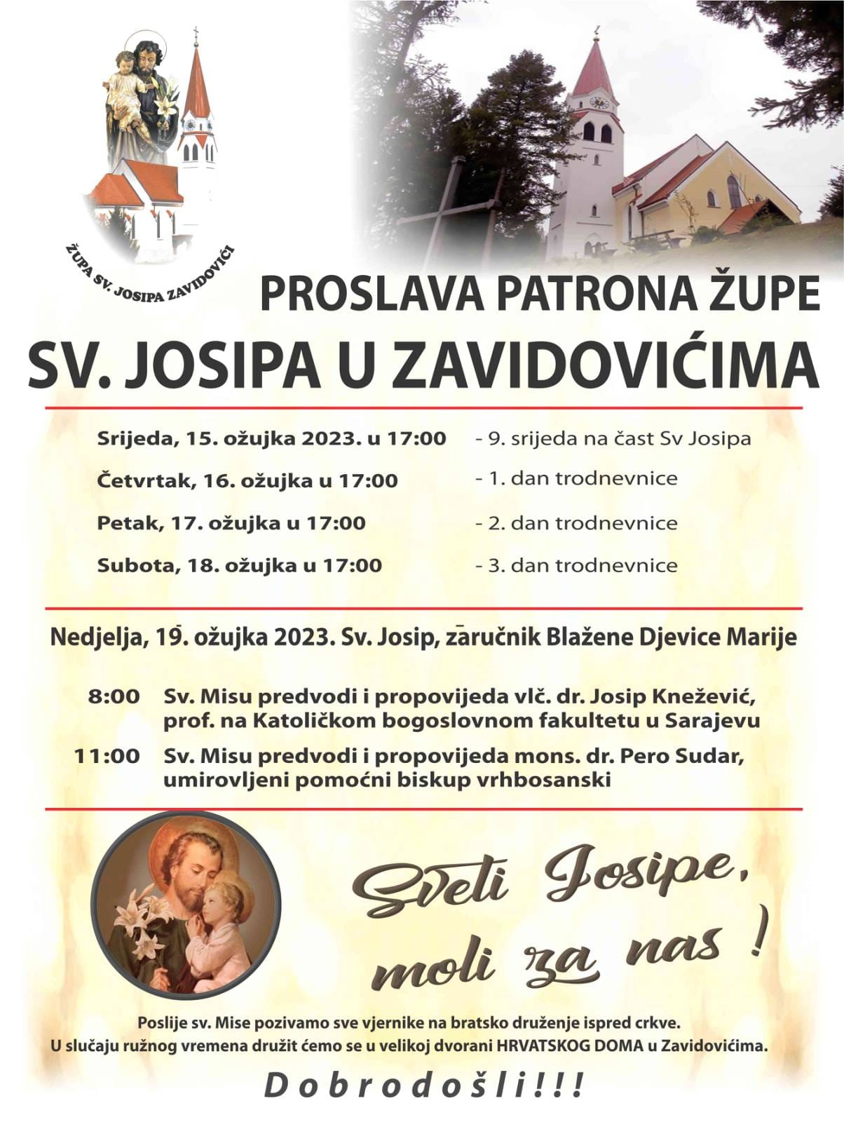 Proslava patrona župe sv. Josipa u Zavidovićima 2023.