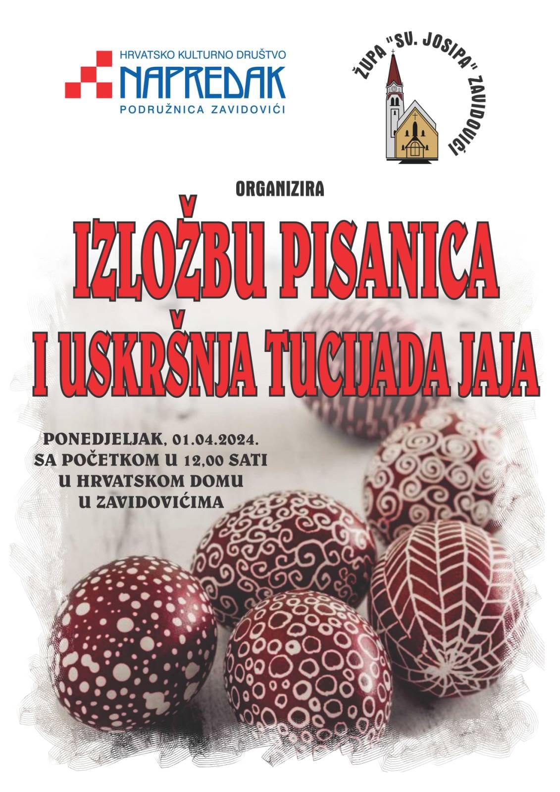 Izložba pisanica i uskršnja tucijada u Zavidovićima